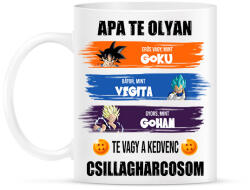 printfashion Apa te vagy a kedvenc csillagharcosom - Bögre - Fehér (16372012)