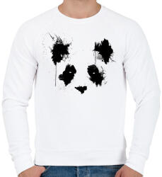 printfashion Festett panda - Férfi pulóver - Fehér (1273265)