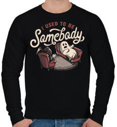 printfashion I used to be somebody - Férfi pulóver - Fekete (16781786)