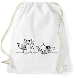 printfashion Macska-angyalok - Sportzsák, Tornazsák - Fehér (10284483)
