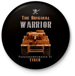 printfashion the original warrior tiger - Kitűző, hűtőmágnes - Fekete (6090853)
