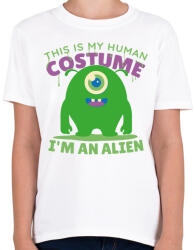 printfashion Alien - idegen - Gyerek póló - Fehér (5646072)