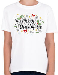 printfashion Merry Christmas - Gyerek póló - Fehér (5613350)