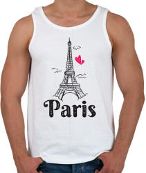 printfashion Párizs - Férfi atléta - Fehér (13780927)