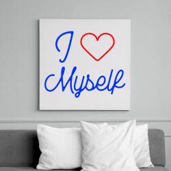 printfashion I love myself 2 - Vászonkép - Fehér (10648986)