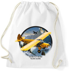 printfashion Repülőgép grafika - Sportzsák, Tornazsák - Fehér (4961867)