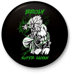 printfashion Broly - Kitűző, hűtőmágnes - Fekete (12481983)