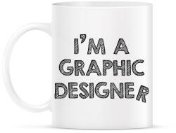 printfashion I'm a graphic designer - Bögre - Fehér (7256574)