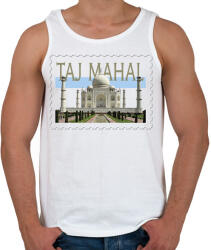 printfashion Taj Mahal - Férfi atléta - Fehér (7424147)
