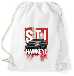 printfashion STI Hawkeye - Sportzsák, Tornazsák - Fehér (458676)