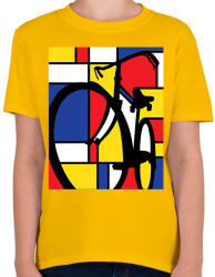 printfashion Colorful Bike - Gyerek póló - Sárga (2559914)