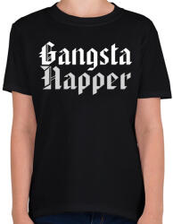 printfashion Gangsta Rapper - Gyerek póló - Fekete (1489886)