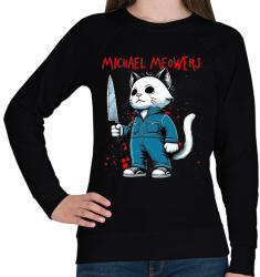 printfashion Michael MEOWers - Női pulóver - Fekete (16805591)