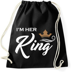 printfashion I'M HER KING - Sportzsák, Tornazsák - Fekete (1156814)
