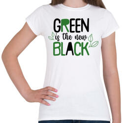 printfashion Green is the new Black - Női póló - Fehér (7323921)