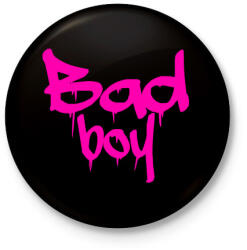 printfashion bad boy 3 - Kitűző, hűtőmágnes - Fekete (4577032)