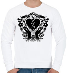 printfashion Dead inside - Férfi pulóver - Fehér (2231386)