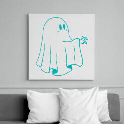 printfashion Kék szellem - Vászonkép - Fehér (14140037)