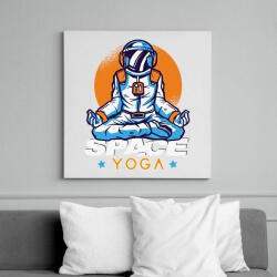 printfashion Space Yoga - Vászonkép - Fehér (6636113)