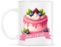 printfashion Hab a tortán - Bögre - Fehér (16684361)