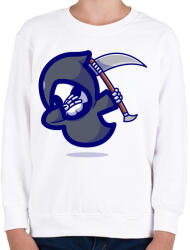 printfashion Dabbing Kaszás - Gyerek pulóver - Fehér (5544419)
