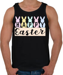 printfashion Happy Easter - Rabbit - Férfi atléta - Fekete (15874579)