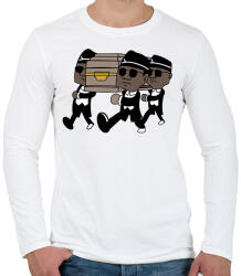 printfashion Coffin Dance - Férfi hosszú ujjú póló - Fehér (2754998)