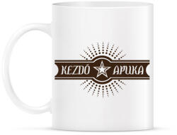printfashion kezdo-apuka-brown - Bögre - Fehér (790877)