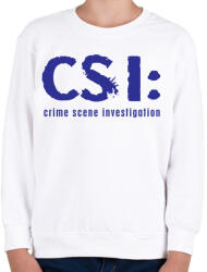 printfashion csi-1-1-blue - Gyerek pulóver - Fehér (784800)