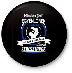 printfashion Keresztapák - Kitűző, hűtőmágnes - Fekete (3094831)