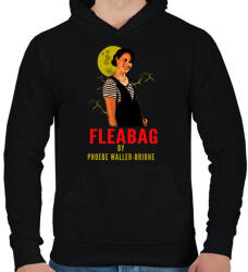 printfashion FLEABAG - Férfi kapucnis pulóver - Fekete (2810478)
