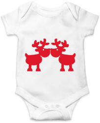 printfashion Szerelmes szarvasok - Baba Body - Fehér (1332038)