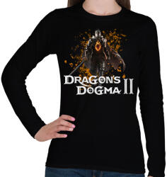 printfashion Dragons dogma 2 - Női hosszú ujjú póló - Fekete (16815737)