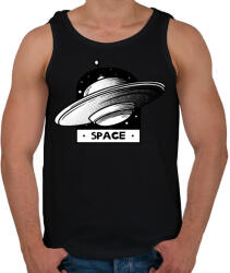 printfashion UFO SPACE - Férfi atléta - Fekete (3679083)