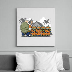 printfashion Dragonball teknősök - Vászonkép - Fehér (6624211)