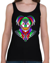 printfashion Horror bohóc - Női atléta - Fekete (5143308)