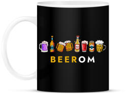 printfashion BEEROM - Bírom! VICCES SÖRÖS AJÁNDÉK ÖTLET - Bögre - Fekete (13081224)