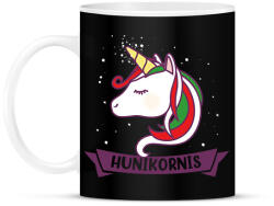 printfashion Hunikornis - Bögre - Fekete (7417440)