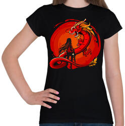 printfashion Dragon - Női póló - Fekete (15099326)