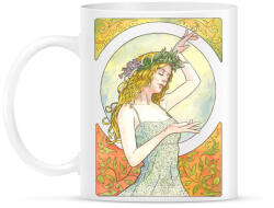 printfashion Art nouveau - Bögre - Fehér (789212)