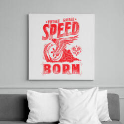 printfashion Égető sebesség - Vászonkép - Fehér (6620997)