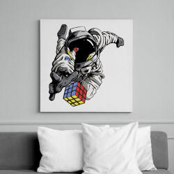 printfashion Rubik Cube - Vászonkép - Fehér (6627383)