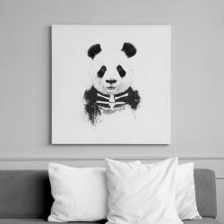 printfashion Zombie panda - Vászonkép - Fehér (6621386)