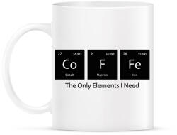 printfashion DoFFe - The Only Elements I Need - Bögre - Fehér (11475941)