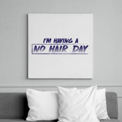 printfashion No hair day - Vászonkép - Fehér (8260857)