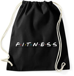 printfashion Fitness Friends - Sportzsák, Tornazsák - Fekete (2405058)