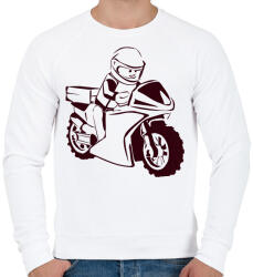 printfashion lego - Férfi pulóver - Fehér (2911643)
