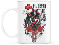 printfashion Til Death Do Us Apart skull - Bögre - Fehér (4639594)