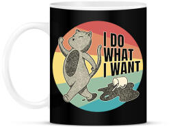 printfashion Lázadó macska - Bögre - Fekete (13482760)