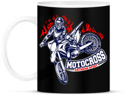 printfashion Motocross - Bögre - Fekete (15691659)